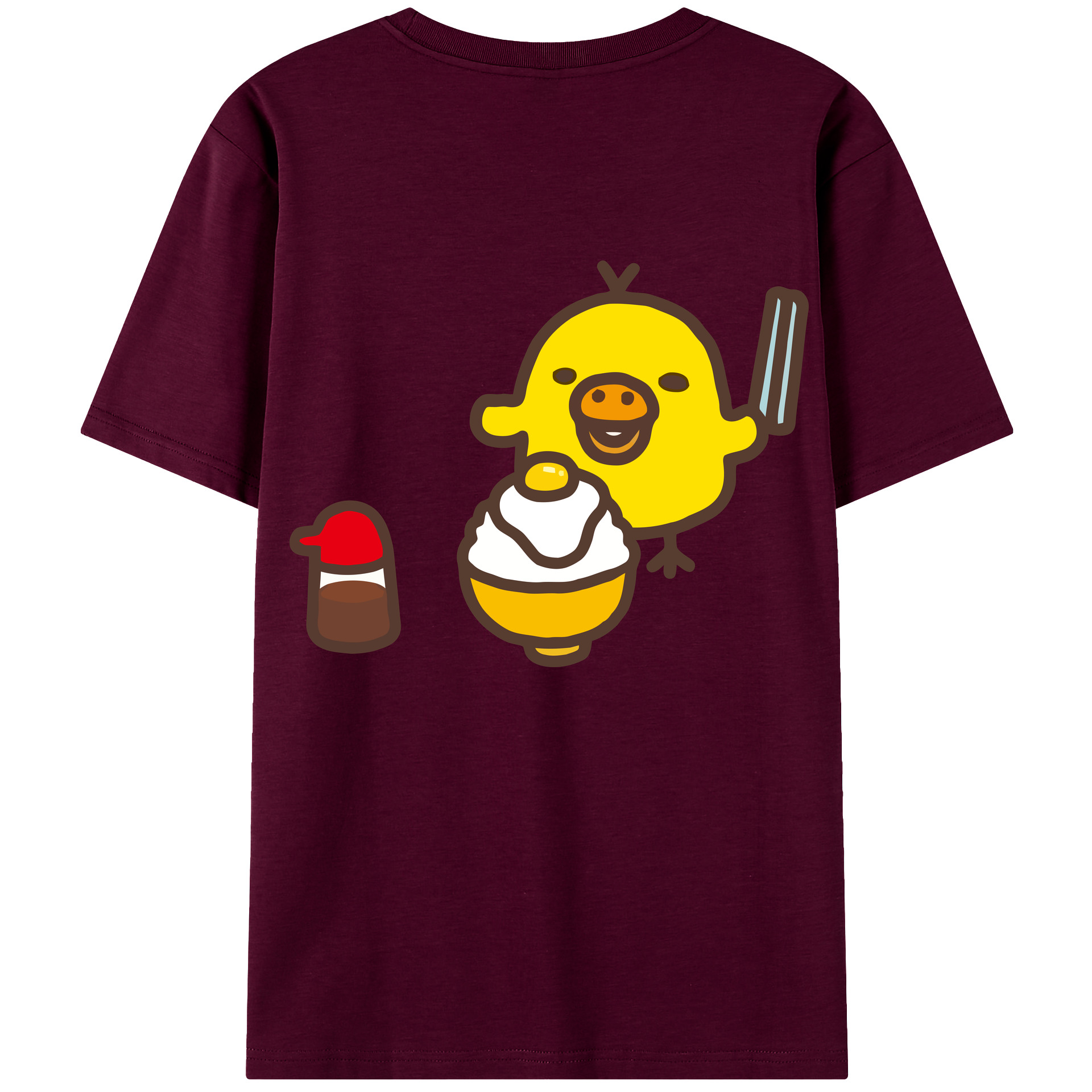 （画像用） リラックマ リラックマ キイロイトリ Rilakkuma Korilakkuma Kiiroitori レディース半袖Tシャツ(バックプリント)